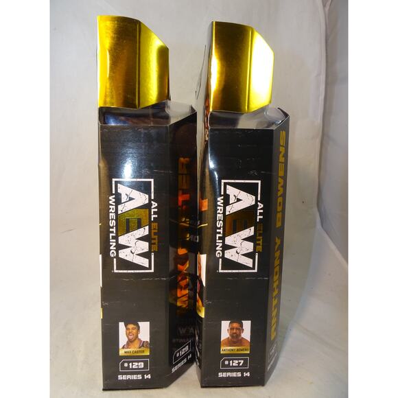 AEW Unrivaled 14 The Acclaimed Max Caster #129 & Anthony Bowens #127 Figures New - Picture 2 of 10